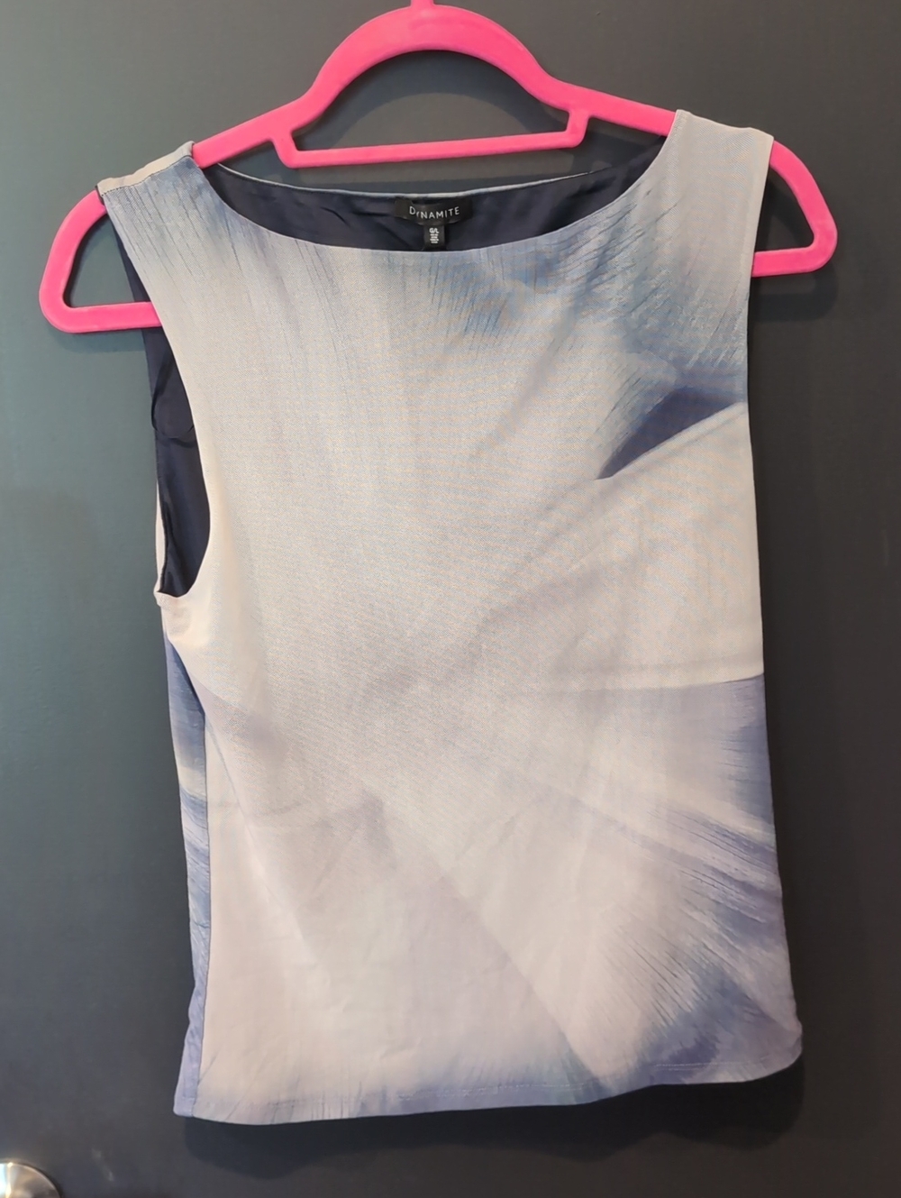 Dynamite Mesh Grey Top - Size L